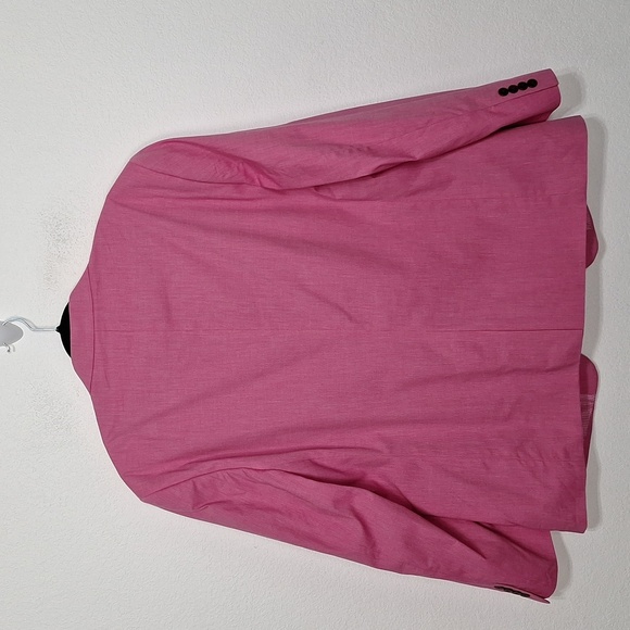 Saddlebred Men’s Classic Preppy Pink Cotton 2 Button Blazer Sport Coat Size 48R - Picture 4 of 11